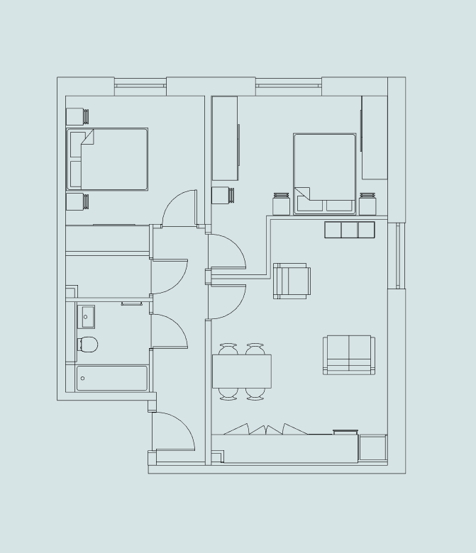 Apartment 12, First Floor floor plan