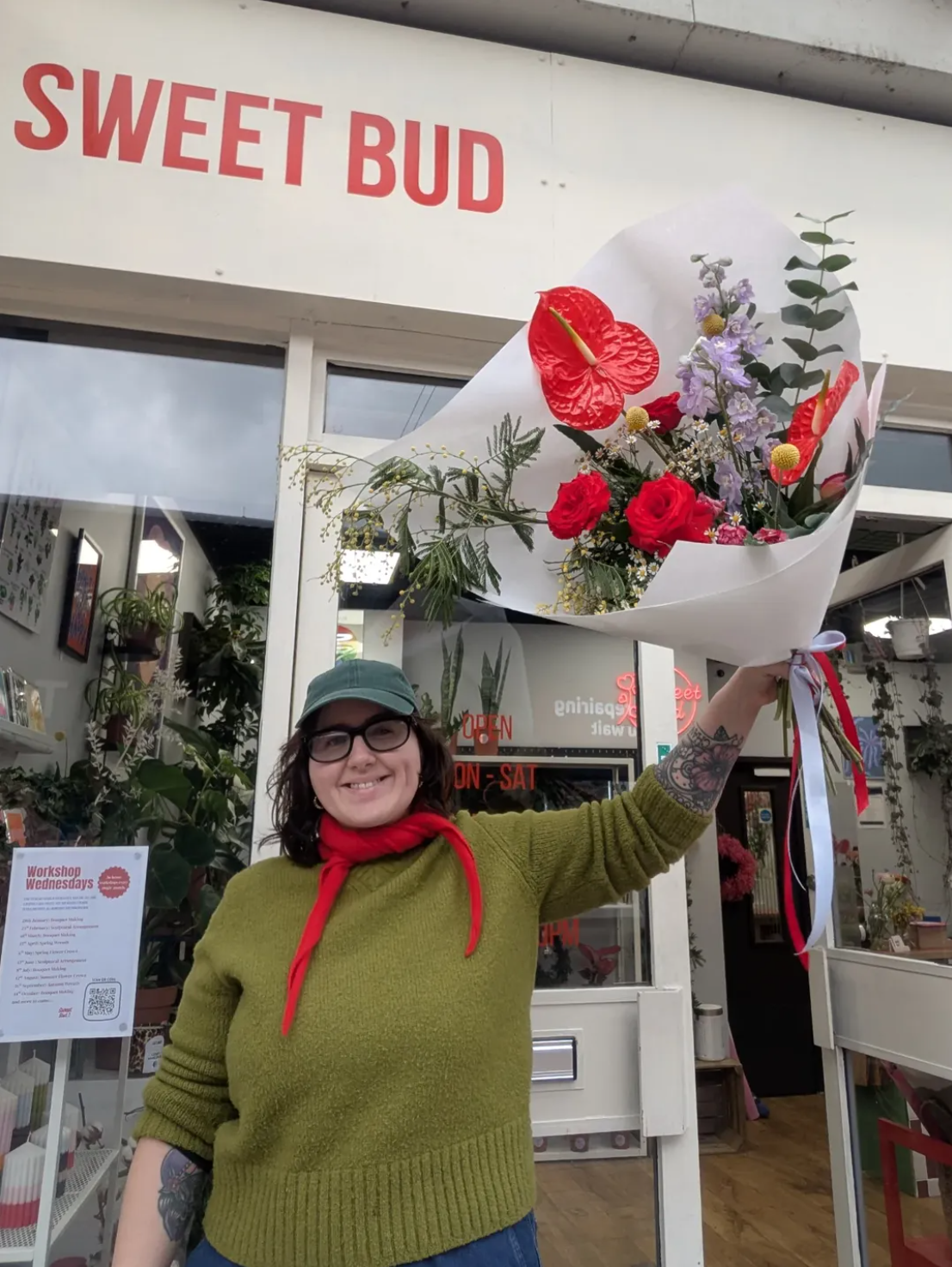 Olivia Woodward, owner of Sweet Bud Florals